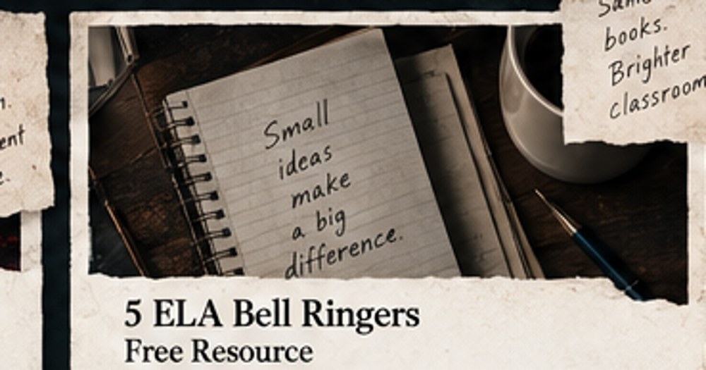 Teacher desk and classroom materials